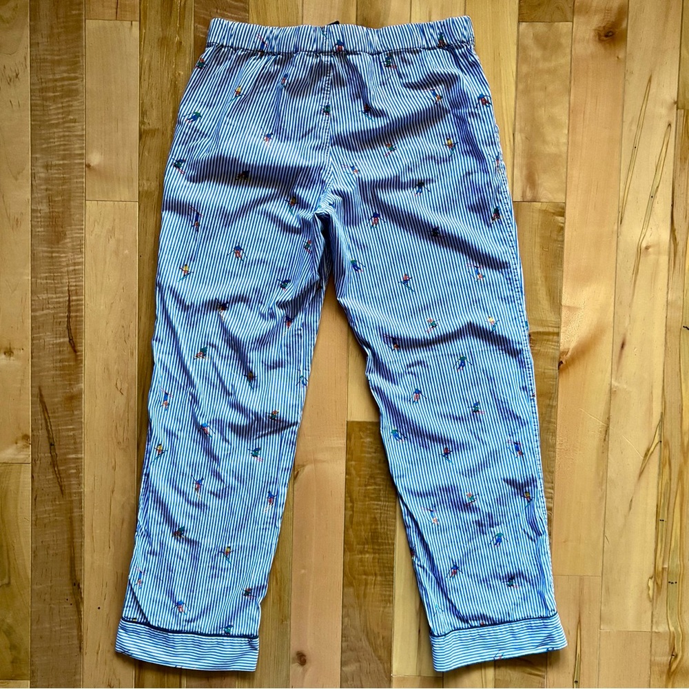 J. Crew Poplin Stripe/Skiers Pajama Pants M - Picture 3 of 7